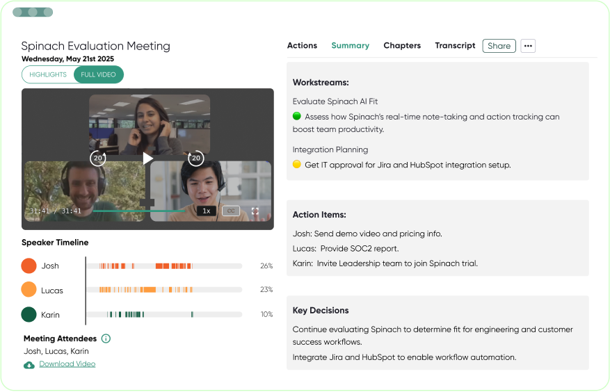 Spinach Dashboard
